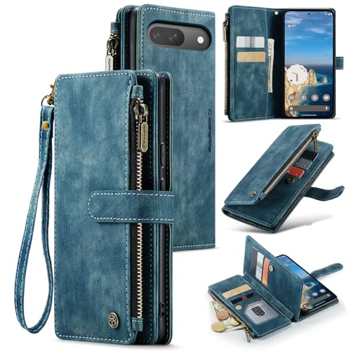 Google Pixel 10/Pixel 10 Pro 5G Wallet Case with Card Holder,Blue - color: Blue, size: Pixel 10/10 Pro 6.3 Inch