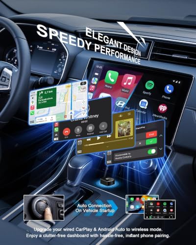 Wireless CarPlay Adapter, USB/USB-C Plug Supports iPhone & Android Phones - color: Wireless CarPlay Adapter