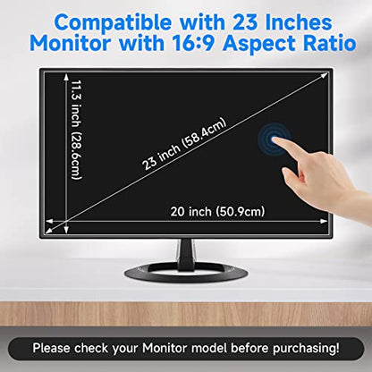2 Pack 23 Inch Anti Glare Computer Screen Cover, Eye Protection Matte Anti Scratch Anti Glare Film for 23'' with 16:9 Aspect Ratio Widescreen Monitor