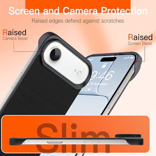 Phone Case Crafted for iPhone Air,Black - color: Black, size: iPhone Air