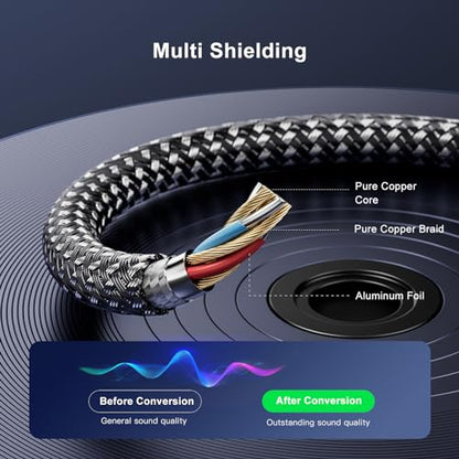 3.5mm Headphone Extension Cable 25FT,Right Angle 3.5mm Male to Female Stereo Audio Extension Cable/90 Degree Right Angle Aux Cable for Smartphones, Tablets, Media Players - size: 25 ft