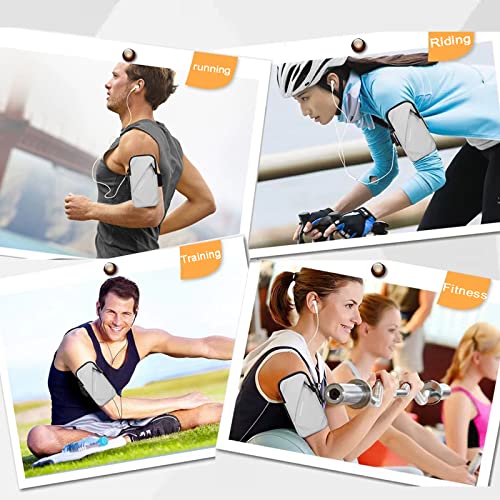 Prime Comfort Phone Holder, Small Crossbody Shoulder Holsters Bag with Arm Band, Fits iPhone and Android, Use for Running, Walking, Hiking & Biking (6.7 Inches, Grayish White) - color: Grayish white