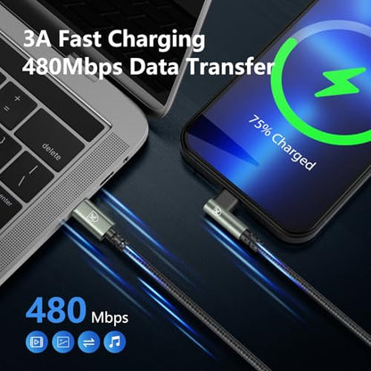 USB C to Lightning Cable 10FT [Apple MFi Certified] iPhone Charger Cable - color: Grey, size: 10FT, style: USB C to Lightning