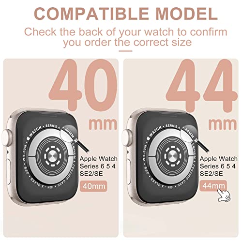 for Apple Watch Screen Protector 44mm SE Series 6/5/4, Tempered Glass 𝐇𝐢𝐝𝐞 𝐒𝐜𝐫𝐚𝐭𝐜𝐡𝐞𝐬 Full Coverage Bubble Free HD Film for iWatch 44mm Accessories - 2 Pack - size: 44mm