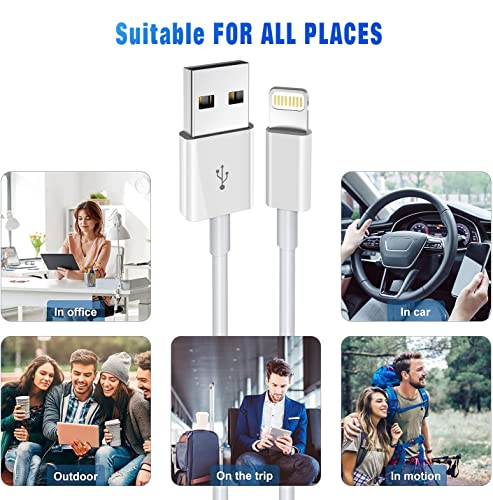 [Apple MFi Certified] Lightning Cable 5pack [3/3/6/6/10FT] - size: 5Pack3/3/6/6/10FT