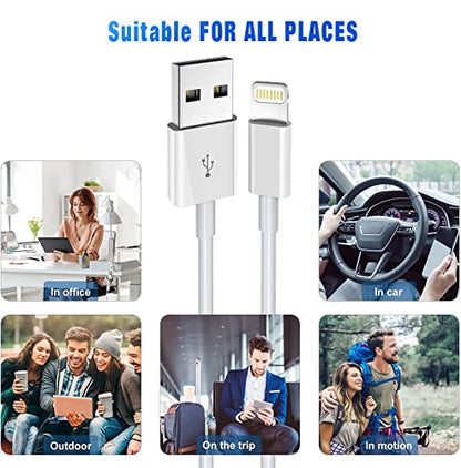 [Apple MFi Certified] Lightning Cable 5pack [3/3/6/6/10FT] - size: 5Pack3/3/6/6/10FT