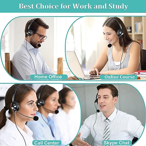 Callez 3.5mm Jack Cell Phone Headset with Microphone Noise Cancelling - color: Gray-Monaural
