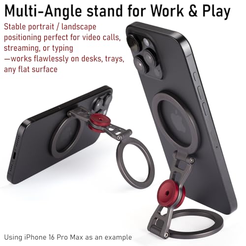 Magnetic Phone Stand & Fidget Spinner Combo for MagSafe iPhone 12‑17