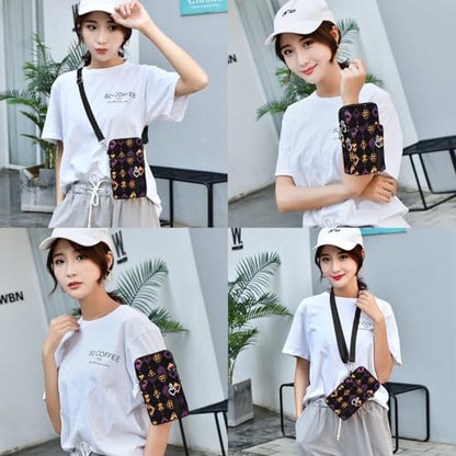 BIAOTIE Lightweight Small Crossbody bags Cell Phone Purses Travel Pouch Shoulder Bag for Women - color: Black S