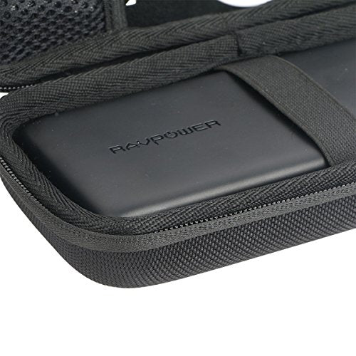 khanka Hard Case for Anker 337 PowerCore 26800 Charger 26800 Power Bank | EVA Hard Shell, Mesh Pocket Accessory Storage, Travel-Ready Portable Storage, Easy Carry Handle, Protective Case Only