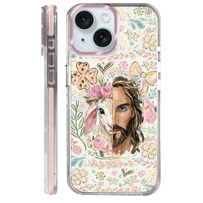 VisEnt Clear Case for iPhone 15, Magnetic Phone Case, Transparent Slim Cover, Military Grade Protection, Shockproof, Anti-Yellowing, Scratch Resistant, Christian Jesus Lamb - color: Christian Jesus Lamb, size: Iphone 15