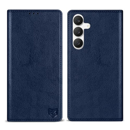 ZZXX for Samsung Galaxy S25 FE Wallet Case with [RFID Blocking] Card Slot Stand Strong Magnetic PU Leather Flip Fold Protective Phone Case for Samsung Galaxy S25 FE Case Wallet(Blue-6.7 inch) - color: Blue