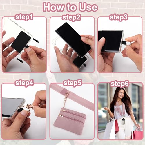 XANGNIER Clip and Go Strap for Phone with Wallet Crossbody,Multicolor 26 - color: Multicolor 26
