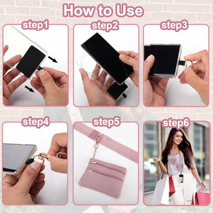 XANGNIER Clip and Go Strap for Phone with Wallet Crossbody,Multicolor 26 - color: Multicolor 26