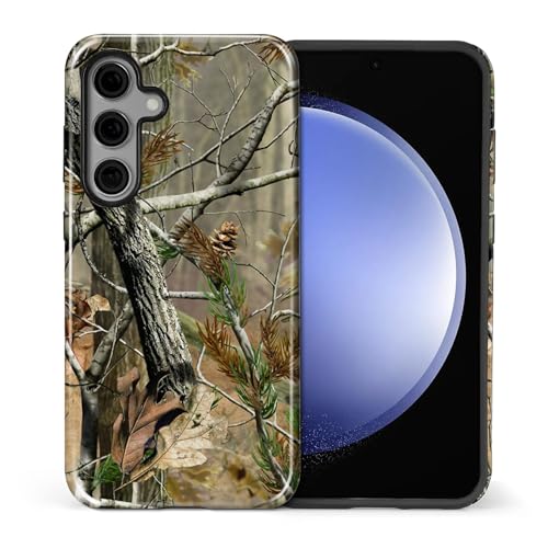 Case for Samsung Galaxy S24 Plus, Hybrid 2-Layer Case, Shockproof Military-Grade Protection Durable Anti-Scratch Phone Case for Woman Man Boy Girl, Real Jungle Camo - color: Real Jungle Camo, size: Galaxy S24 Plus