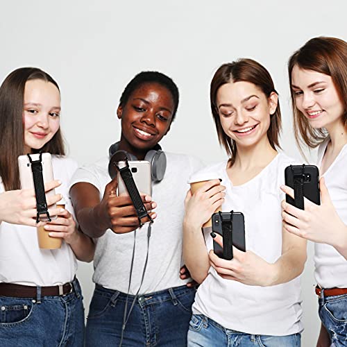 Weewooday 6 Pcs Phone Hand Strap Elastic Hand Finger Grip for 5.2-7.5 Inch