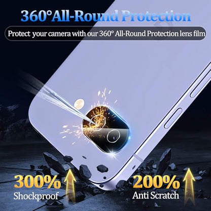 3 Pack Tempered Glass Camera Lens Protector for Google Pixel 10a - size: Google Pixel 9a