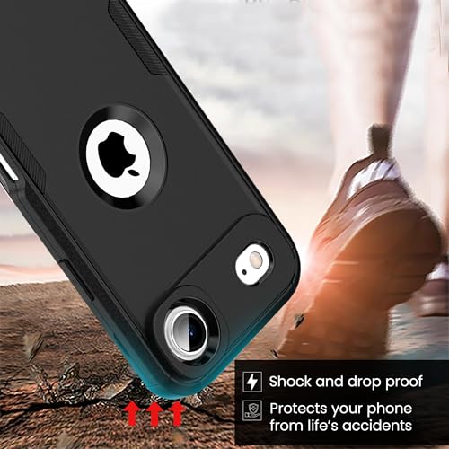 MXX Case for iPhone 17 Air, Heavy Duty 3 in 1 Wing Design Protective Cover with [Magnetic with MagSafe] Drop Proof Phone Case (Black) - color: Black, size: iPhone 17 Air