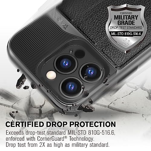 VENA vCommute for iPhone 13 Pro Wallet Case, Black - color: Black, size: iPhone 13 Pro