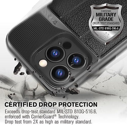 VENA vCommute for iPhone 13 Pro Wallet Case, Black - color: Black, size: iPhone 13 Pro
