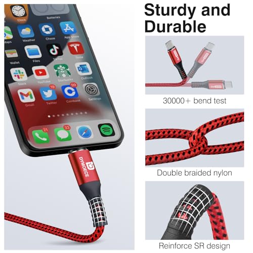 USB C to USB C Cable 60W Fast Charging C Cord 5Pack 6FT
