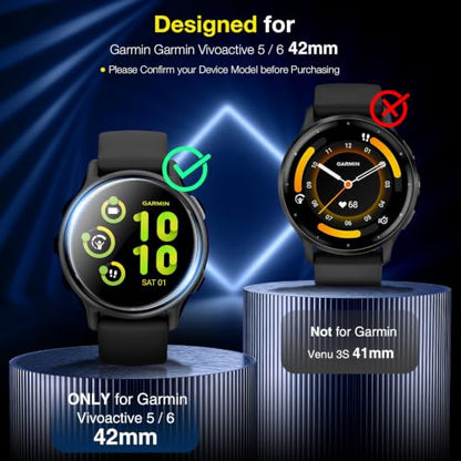 LK 6 Pack for Garmin Vivoactive 6 / Vivoactive 5 Screen Protector 42mm, TPU - size: 42mm