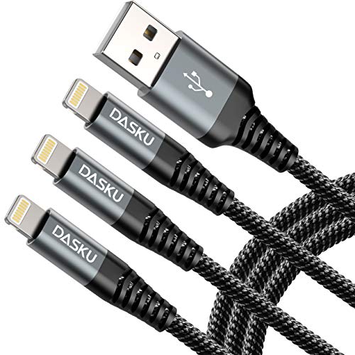 iPhone Charging Cable [MFi Certified] Long USB A Lightning Cable 10FT 3Pack - color: Black, size: 10FT, style: USB A