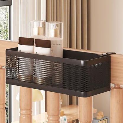 Bedside Caddy Shelf for Bunk Bed, Black, L11in*W4.9in*H3.93in - color: Black, size: L11in*W4.9in*H3.93in