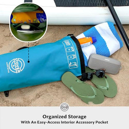STOVER 5/10/25/30/40L Waterproof Dry Bag, Medium Lightweight Roll Top Dry Bag Backpack w/Waterproof Phone Case, Kayaking, Travel, Hiking, Fishing, Tubing, Camping, the Beach, Men/Women (Blue) - color: 5/10l Blue, size: 10L