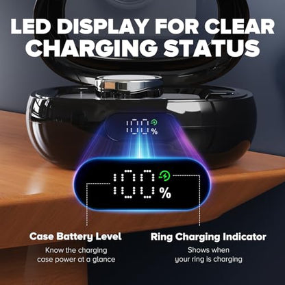 Oura Ring Gen 5/4/3 Charging Case, 2000mAh, LED Display | For Oura Ring Gen 5/4/3, up to 10 recharges, travel charging case, works with original dock, official charger not included