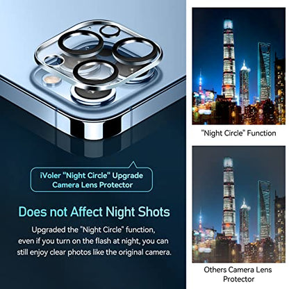 ivoler Camera Lens Protector for iPhone 13 Pro Max 6.7"/13 Pro 6.1", 4 Pack - size: iPhone 13 Pro Max 6.7”/13 Pro 6.1”