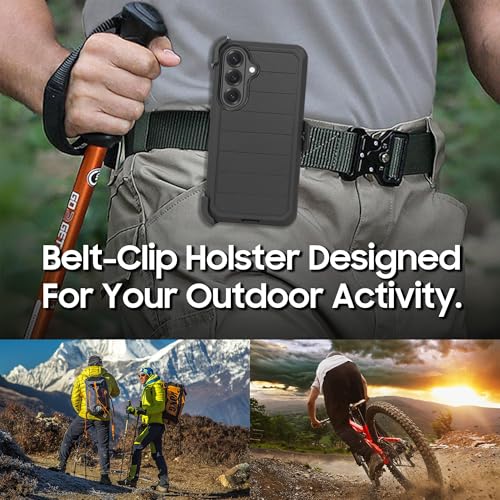 Compatible for Samsung S26 Rugged Case with Belt Clip Holster & Built-in Screen Protector, Heavy-Duty Full-Body Shockproof Cover, Military-Grade Protective Phone Case (Pro) - color: Pro