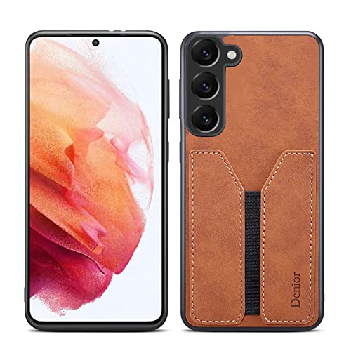 Kowauri for Samsung Galaxy S23 Case,PU Leather Wallet Case with Credit Card Slot Holder Ultra Slim Protector Case for Samsung Galaxy S23 5G (Brown) - color: Brown
