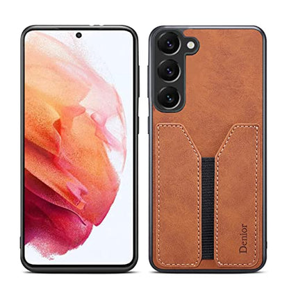 Kowauri for Samsung Galaxy S23 Case,PU Leather Wallet Case with Credit Card Slot Holder Ultra Slim Protector Case for Samsung Galaxy S23 5G (Brown) - color: Brown
