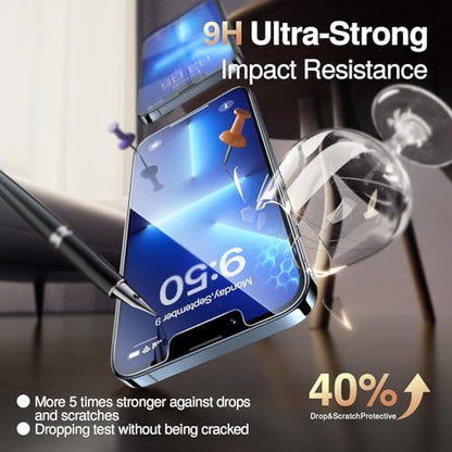 SMARTDEVIL 3 Pack Tempered Glass for iPhone 13 Pro Max Screen Protector