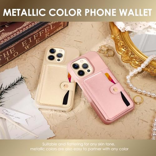 Cell Phone Purse With Slim Adhesive,Phone Wallet Stick on for Cases - color: Gold
