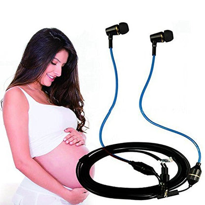 KINDEN Air Tube Earbuds Headphone Binaural Earphones with Microphone Noise Cancelling for Phone,Pad,Pod,HTC,Sony,Mp3 Players - color: Blue