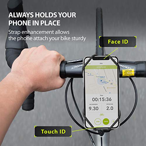 Bone Bike Tie Pro 4, Universal Bike Phone Stem Mount for 4.7"-7.2" Phones - color: Black - Bike Tie Pro 4