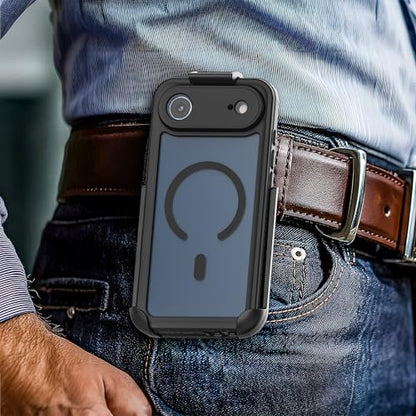 Encased Waterproof Case for iPhone Air with Belt Clip - IP-68 Full-Body Protection with Camera Control Button and Port Covers [Military Grade] (Compatible with MagSafe) - size: iPhone Air