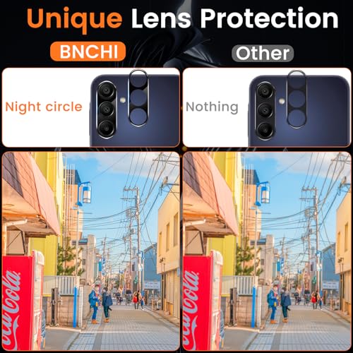 3+3 Pack for Samsung Galaxy A15 5G Privacy Screen Protector with Camera Lens Protector, Anti-Spy Tempered Glass Film, 9H Hardness, Anti-Scratch, Touch Sensitive - size: Samsung Galaxy A15