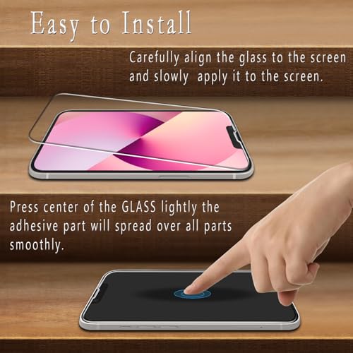 2 Pack Screen Protector for iPhone 13 Mini 5.4 Inch Tempered Glass - color: Clear