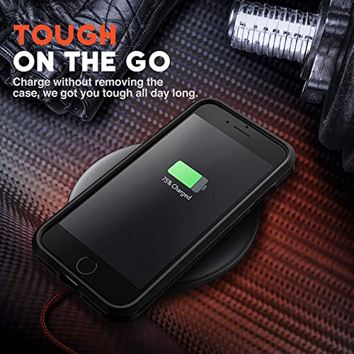 NTG Shockproof Designed for iPhone SE 2022 Case/iPhone SE 2020 Case, Heavy-Duty Tough Rugged Lightweight Slim Protective Case for iPhone SE/8/7-Black | Shockproof - color: Black