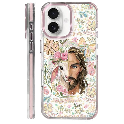 VisEnt Clear Case for iPhone 16, Magnetic Phone Case, Transparent Slim Cover, Military Grade Protection, Shockproof, Anti-Yellowing, Scratch Resistant, Christian Jesus Lamb - color: Christian Jesus Lamb, size: Iphone 16