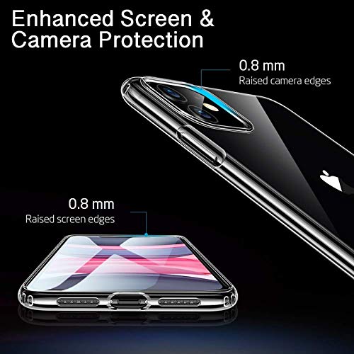 for Apple iPhone 7 8 Plus X XR XS 11 12 13 Pro Max Mini SE Clear Gel Case Cover (for Apple iPhone 11)
