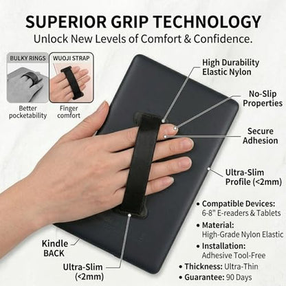 Hand Holder Strap for ipad, Tablet Hand Holder Strap, Universal Handle Grip for iPad Kindle, Mini Tablets and Cases (Green) - color: GREEN