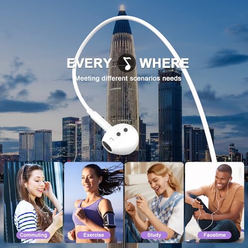 2 Pack USB C Wired Earbuds Headphones for iPhone 17 16 Pro Max 15 in Ear