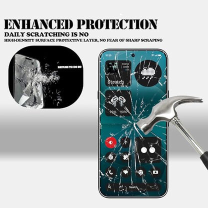 [2+2 Pack Tempered Glass Film For Nothing phone 4a pro Screen Protector 2-Pack with Camera Lens Protector 2-Pack