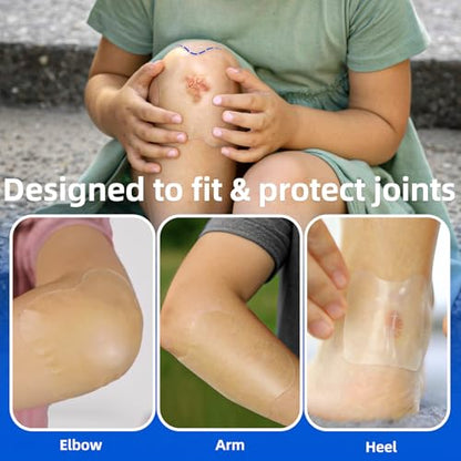 Niceful Hydrocolloid Bandages 4"x4" for Knee, Elbow, 10 Count - size: 4" x 4" (10 Dressings)