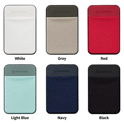 Sinjimoru for MagSafe Wallet Stretchy Lycra Fabric 2600G Secure Magnetic Strength Minimalist Wallet Compatible with iPhone 16 15 14 13 12 MagSafe Case M-Basic Black | M-Basic, fits iPhone 16-12, 2600g magnetic strength, 5 cards storage, minimalist slim de