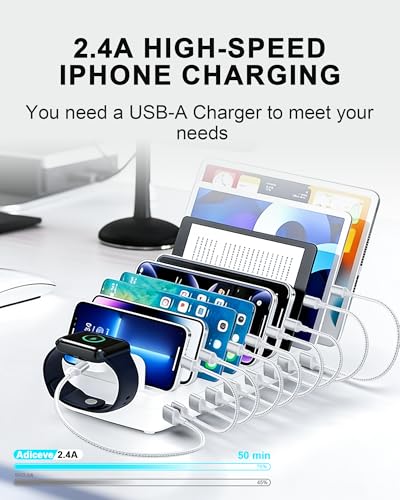 MFi Certified Short iPhone Charger Cord 1ft, USB to Lightning Cable - size: 1 FT